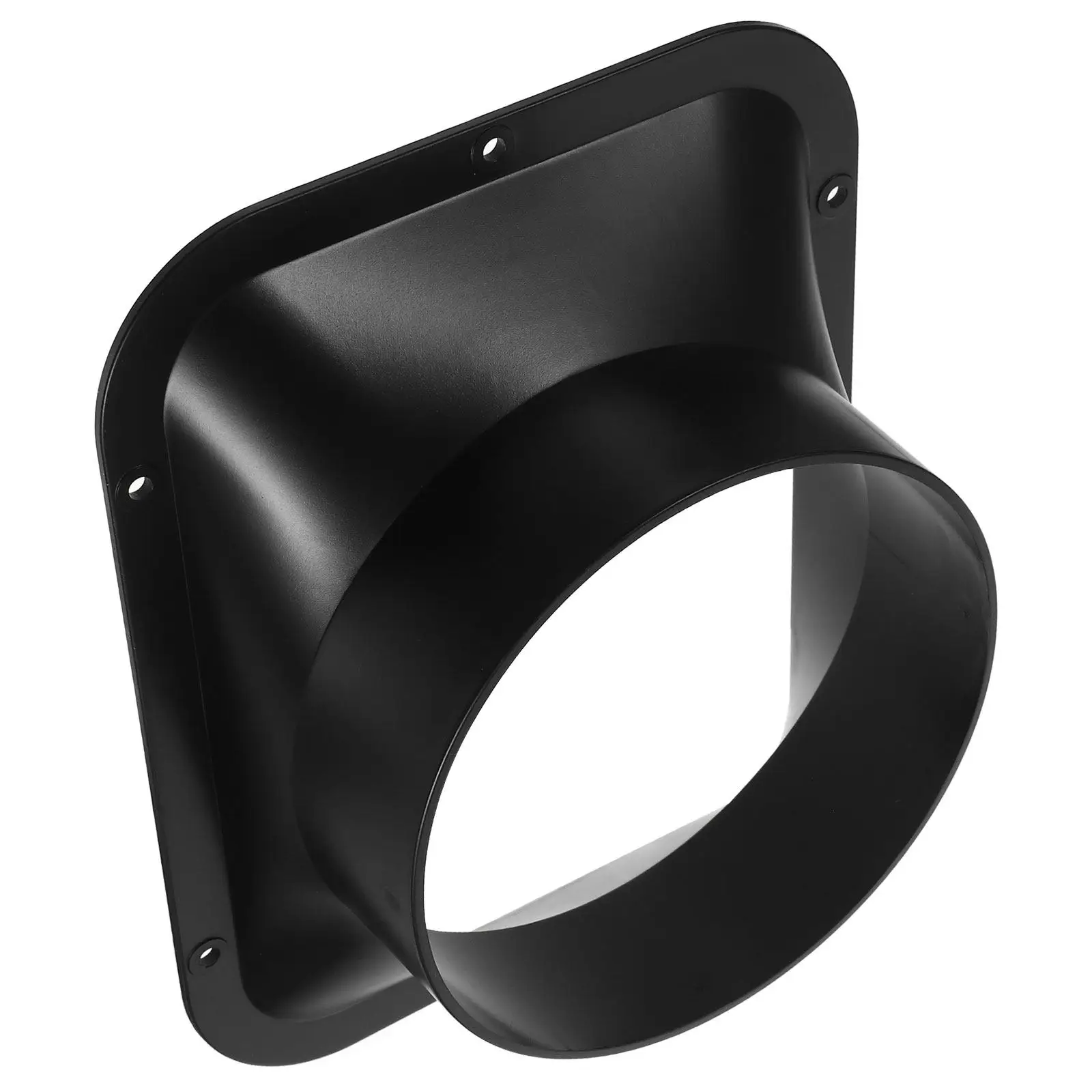 Dust Collection Flange For Air Duct System Woodworkers ABS Rectangular Black Connector Adapter Ventilation
