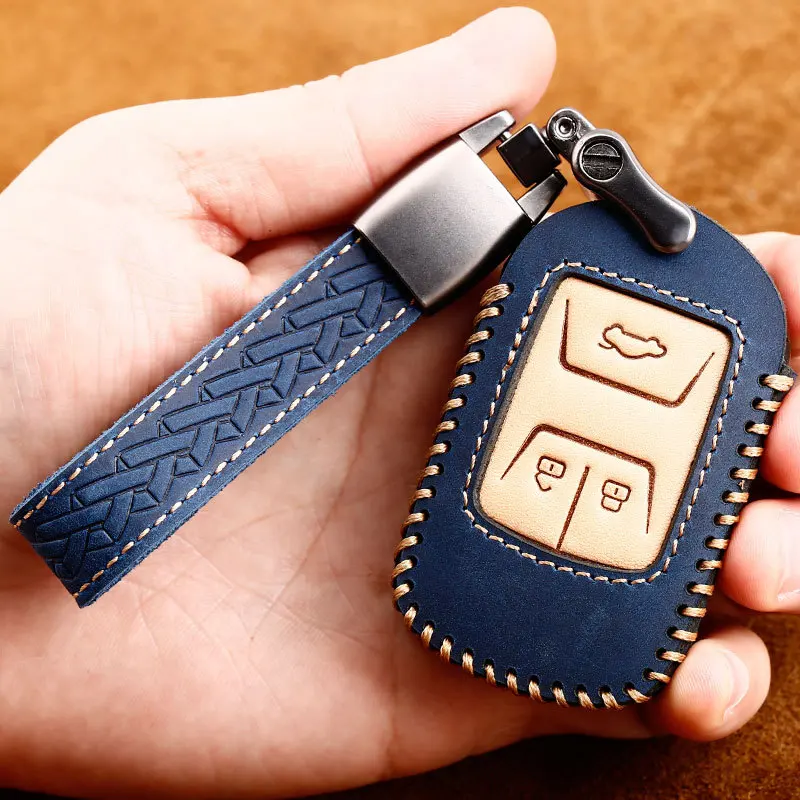 

For Chery Tiggo 8 / Arrizo 5/7/GX/EX / JETOUR Leather Key Fob Cover - Premium PU Leather Key Case Protector
