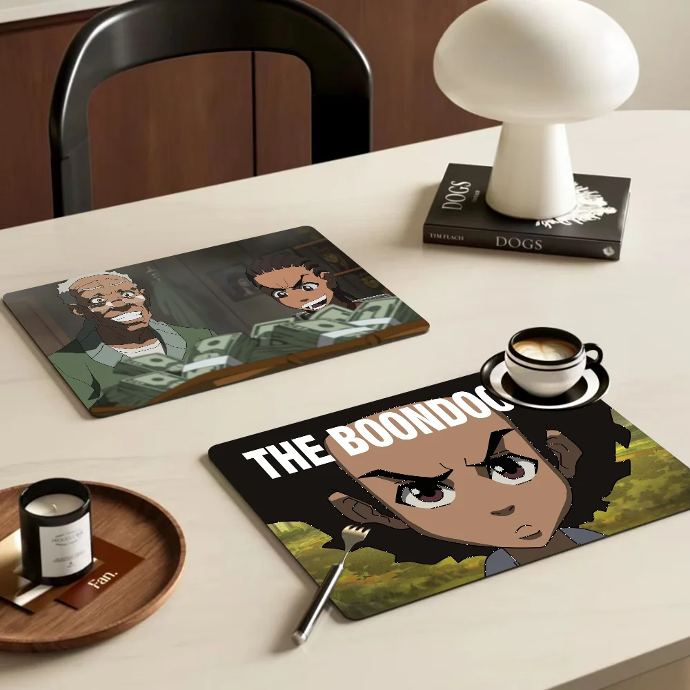 The Boondocks Printed Dish Drying Mat Super Absorbent Coffee Drain Pad Tableware Quick Dry Rug Kitchen Dinnerware Placemat