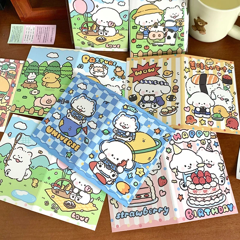 Kpop Photo Card Back Card Holder, Dobrável, Ins Moda, Bonito, Fix Decor, Placa de papel, DIY Material de embalagem, 3 ", 10Pcs