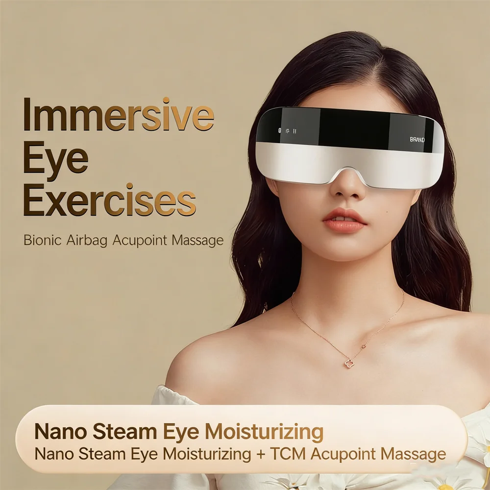

Nano-eye steam eye mask intelligent vibration hot compress atomizing massager eye protector