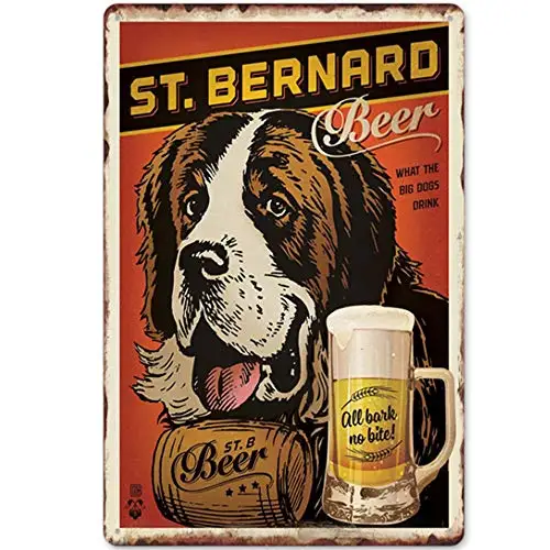 

Original Retro Design ST.B Tin Metal Signs Wall Art | Thick Tinplate Print Poster Wall Decoration for Bar