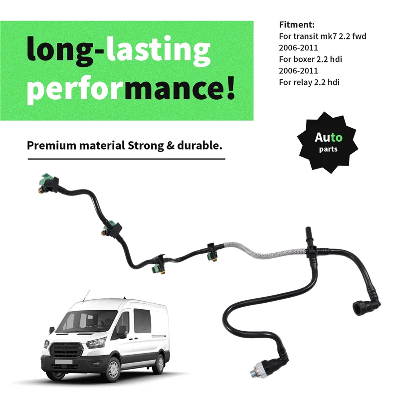 

For Ford Transit 2.2 Fwd Mk7 Fuel Injector Return Pipe Leak Off 6C1Q9K022AG-A65M