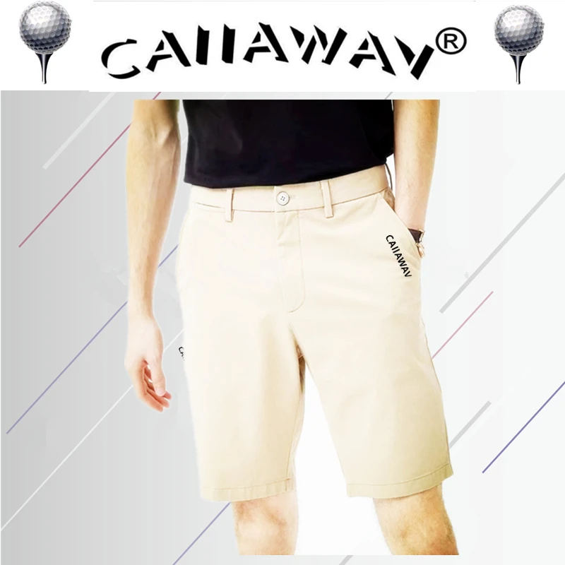 CAIIAWAV Golf Shorts Mens Summer Slim Fit Baseball Sweatpants Male Elastic Sports