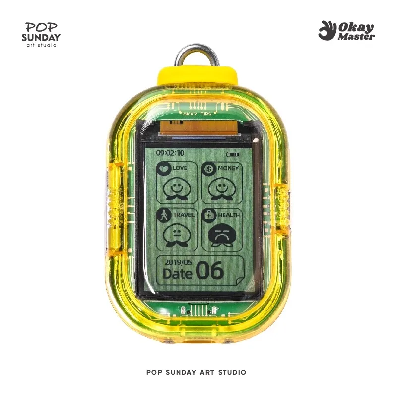 Popsunday OK قلادة محظوظة، سحر حقيبة الإبداعية، محتاة الحظ الإلكترونية، سلسلة المفاتيح البيطرية الميتافيزيقيات سحر محظوظ هدية عصرية