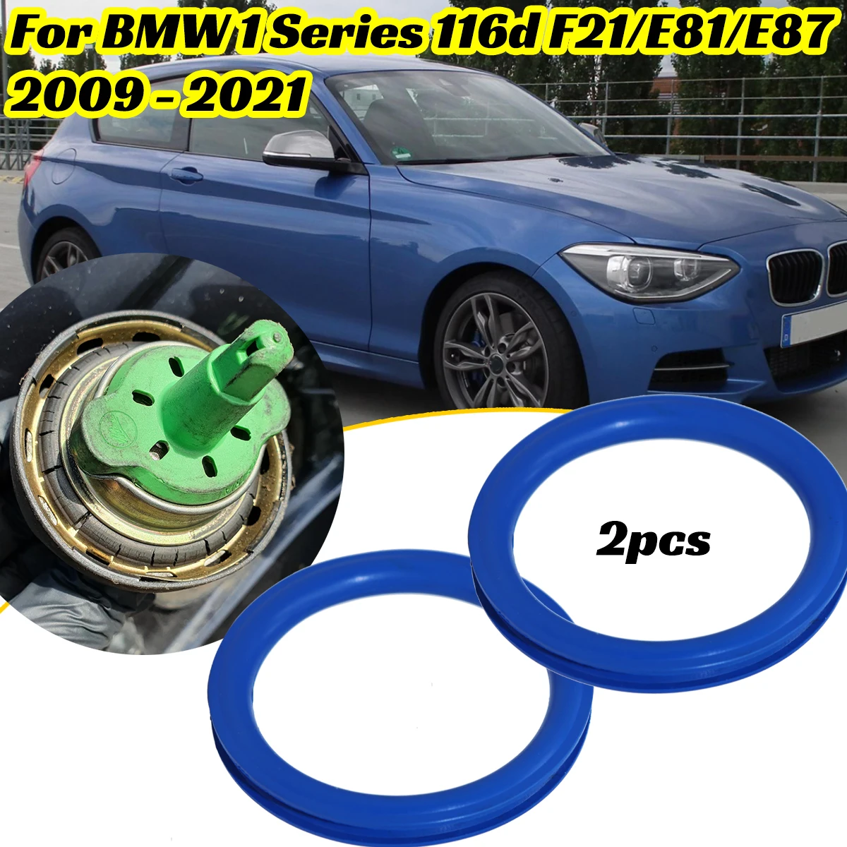 2X Gas Cap Fuel Seal for BMW 1 Series 116d F21/E81/E87 2009 - 2021 Tank Filler Neck O-ring Rubber Gasket Washer Cover Repair Kit