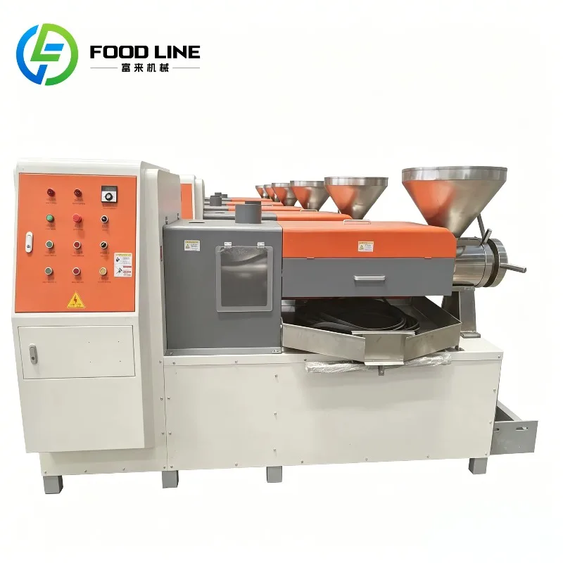 Commercial Peanut Cold Oil Press Machine Automatic Screw Extractor 500kg/h Sunflower Sesame Seeds Oil Maker Sale Support Custom