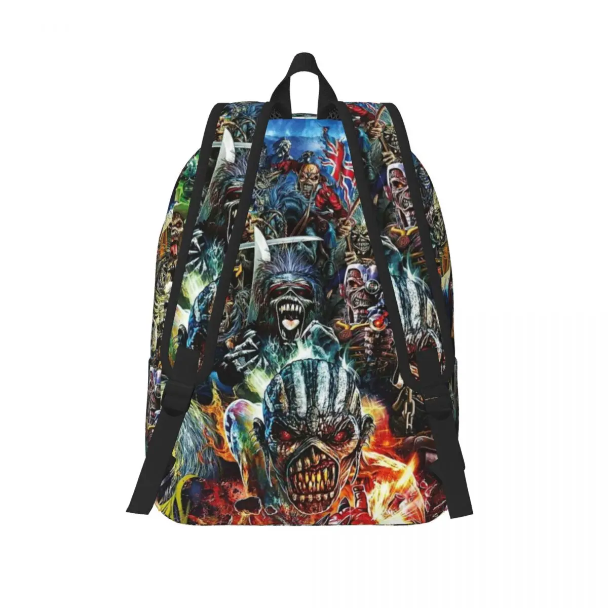 Sac à dos Iron Maidens Music Rock pour hommes et femmes, sac à dos de voyage durable, sac de jour de randonnée étudiant, mode universitaire initiée