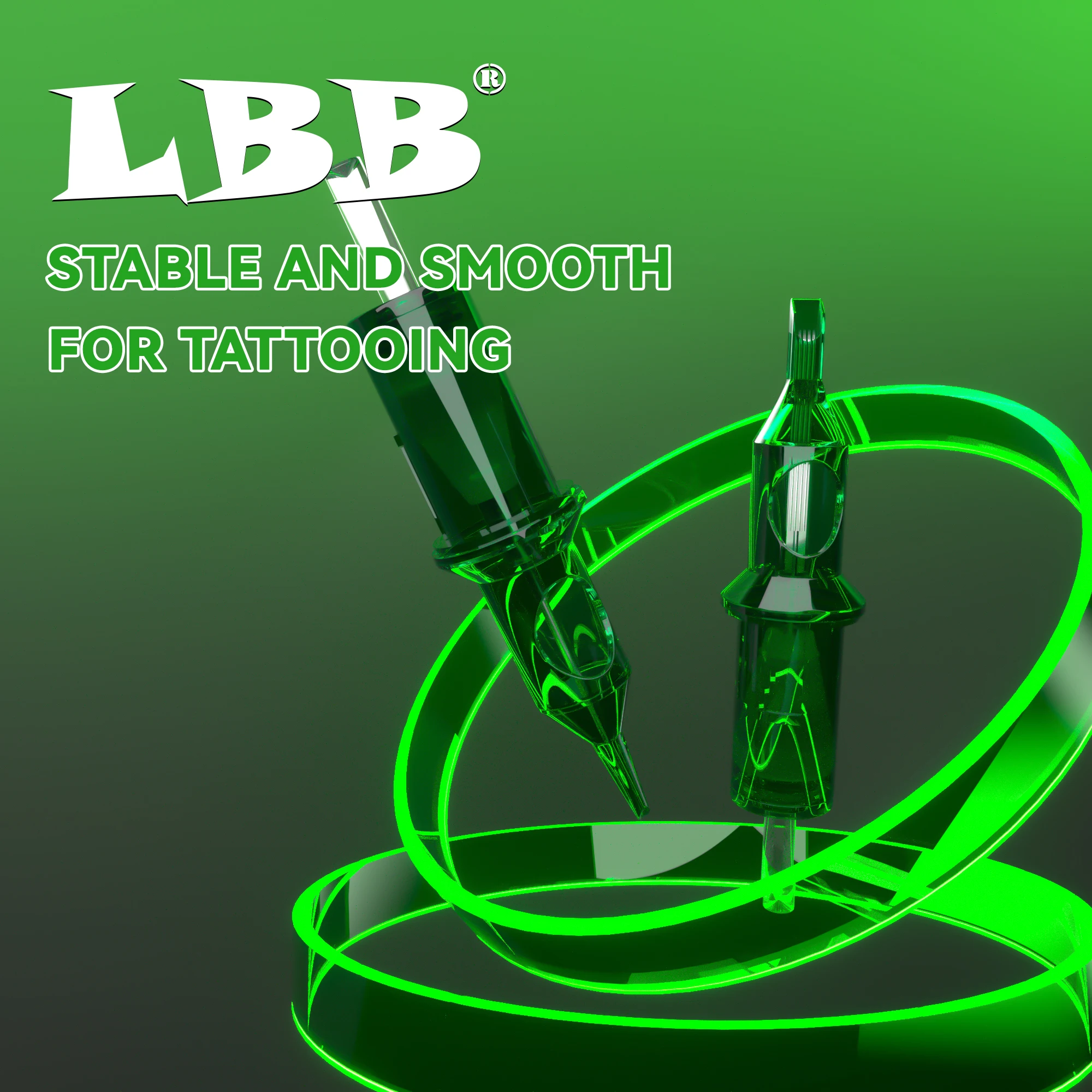 20PCS LBB Tattoo Cartridge Needles Disposable Semi-Permanent Makeup Eyebrow Round Liner For Tattoo Machine Pen Tattoo Supply
