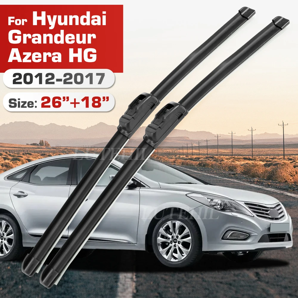 Wischer Für Hyundai Grandeur Azera HG 2012-2017 2013 2014 2015 2016 Front Klingen Windschutzscheibe Windschutz fenster Pinsel 26 "+ 18"