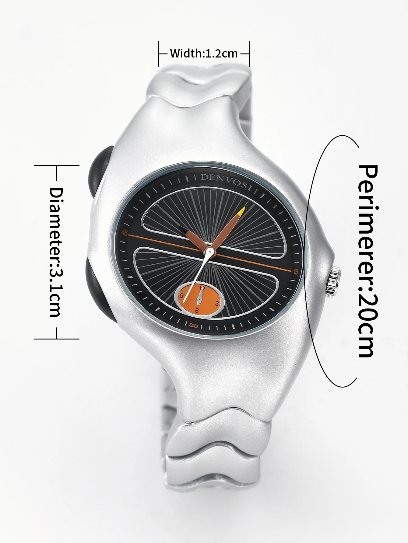 Alien Twist Original Watch Distorted Y2K Watch Men quartz watch Fashion Trendy Retro Watch  Sports Niche Personality Design