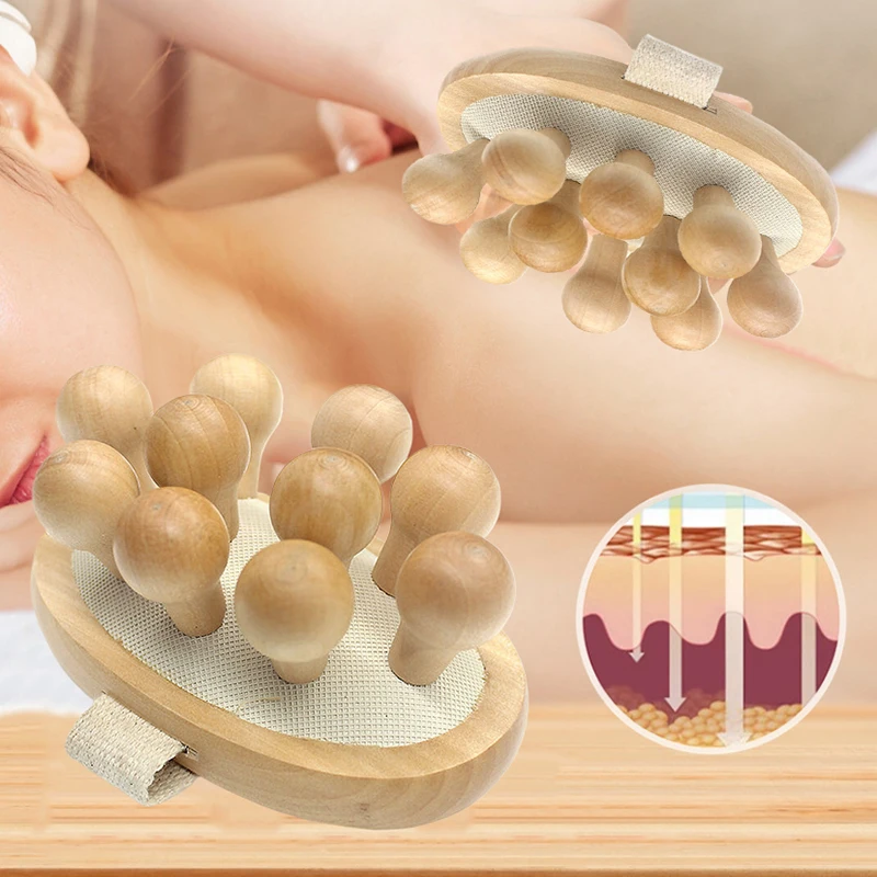 

Body Anti Cellulite Brush Soothing Wooden Essential Oil Spa Air Cushion Massage Hair Comb Scalp Brush Body Manual Massage