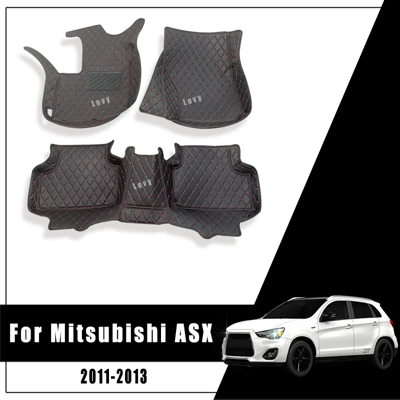 

For Mitsubishi ASX 2013 2012 2011 Car Floor Mats Custom Carpets Rugs Auto Interior Accessories Foot Pad Protect Decor Waterproof