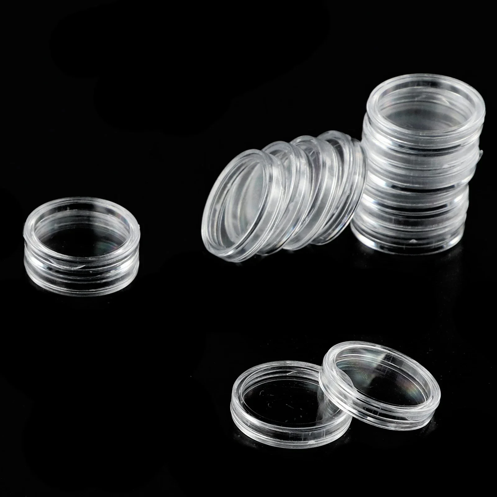 Capsules Coin Holders Set Storage Ceremony Transparent Clear Commemorative Container Display Gifts Medal Money
