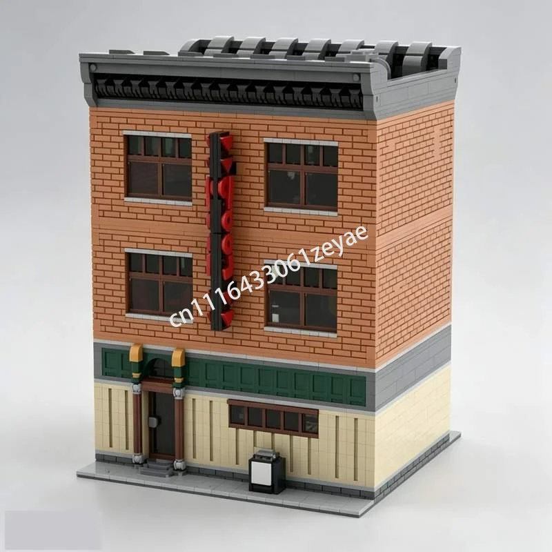 3763PCS Pool Games Modular MOC Creative Street View Model Custom Puzzle Architecture Assembly Brick Toy Gift Collection Display