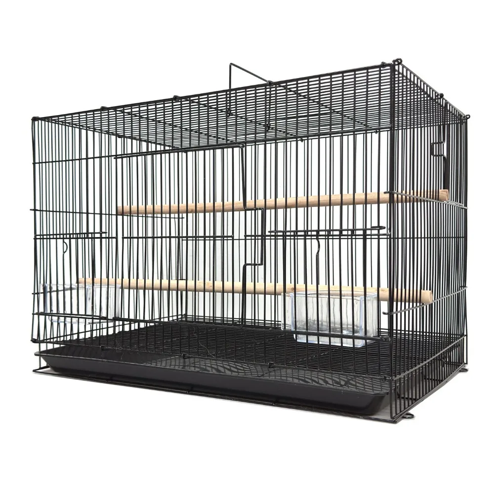 مجموعة من عشرة أقفاص تربية طيران الطيور مقاس 20 × 14 × 14 بوصة على شكل طائر الكناري الببغاء الطيور الحب