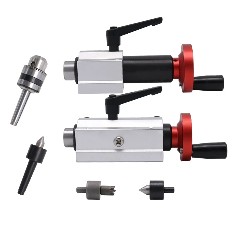 MT1 miniature bead machine retractable tailstock, woodworking lathe rotary thimble, drill chuck