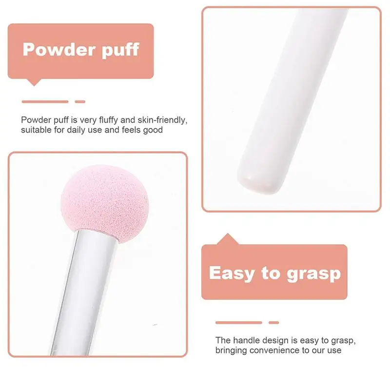 Concealer Brush Face Foundation Concealer Makeup Sponges Reusable Eyeshadow Applicators Sponge Tip Power Puff Brush For