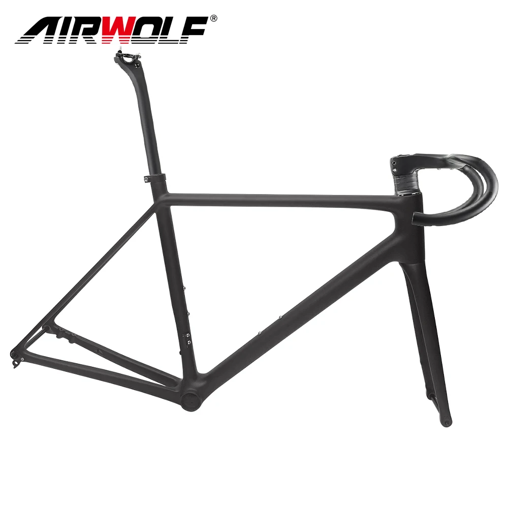 2025 Ultra-Light Carbon Road Frame 700*32C Disc Brake 700C T47 Thread UDH Hanger Endurance Bike Frame With Handlebar