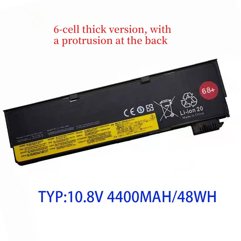 New 45N1136 45N1738 68+ Laptop Battery for Lenovo Thinkpad X240 X240S X250 X260 X270 T440S T450 T470P K2450 W550S, 10.8V 48WH
