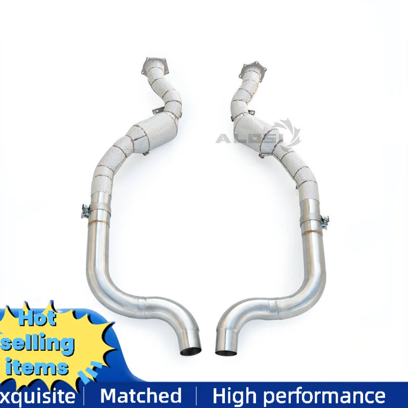 

Даунпайп выхлопной системы для Bentley Flying Spur 2-го поколения 4,8 т 2012-2018 каталитический нейтрализатор головки выхлопной трубы