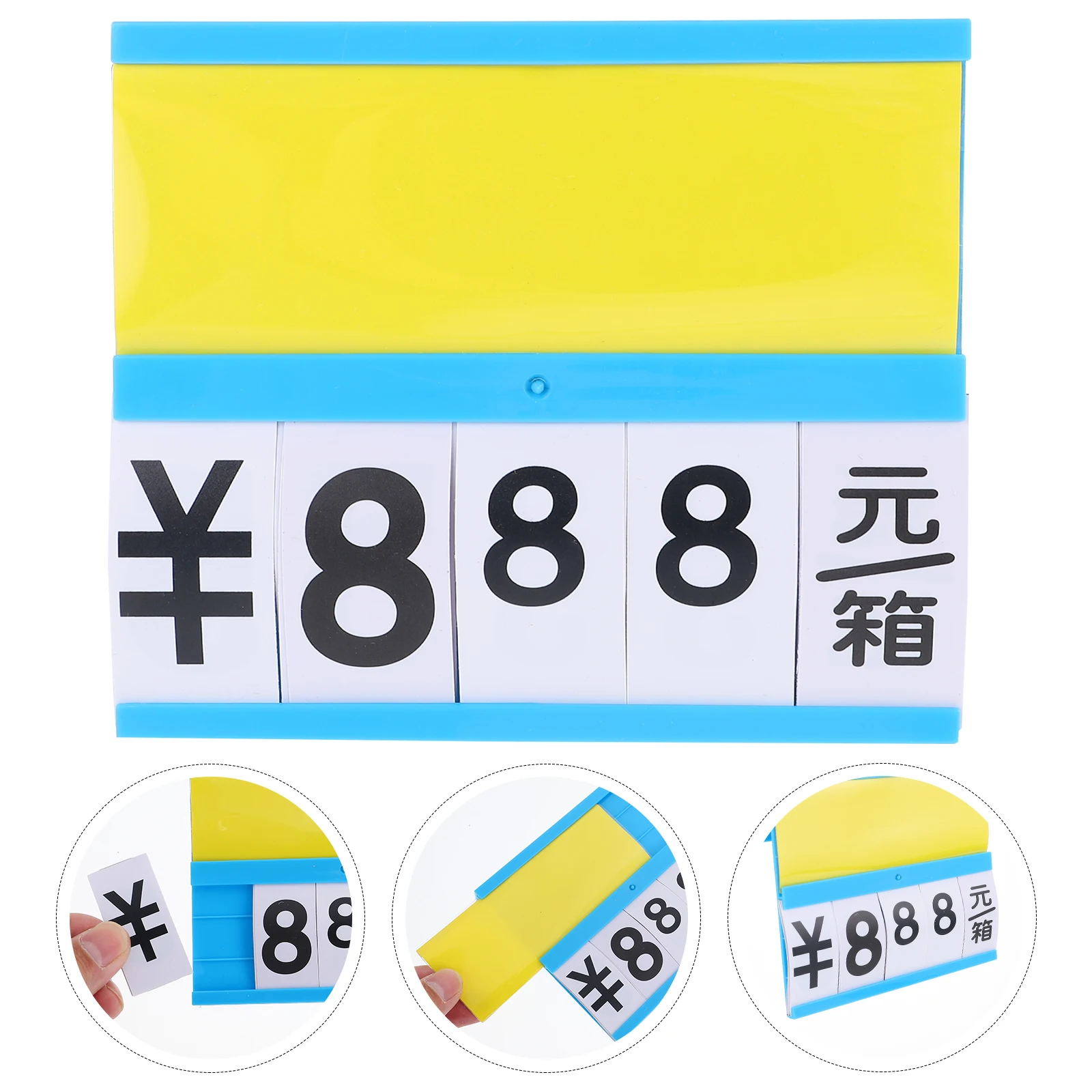 

4 Pcs Price Tag Food Labels Supermarket Erasable Tags Plastic Signs Safe Fine Workmanship Fruit Vegetable Meat Aquatic