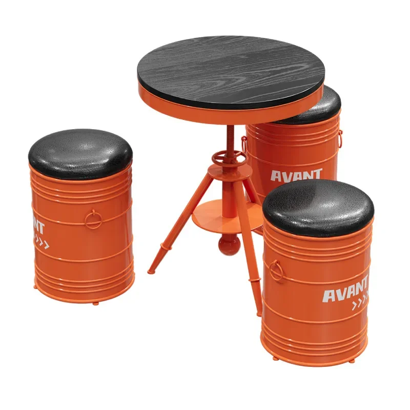 

Industrial style tables and chairs, combination Internet celebrity milk tea shop dessert shop cafe restaurant