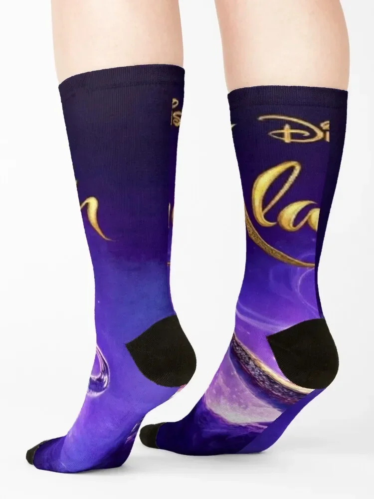 Aladdin's Lamp Cycling Socks para homens e mulheres, Gym Socks, Girl