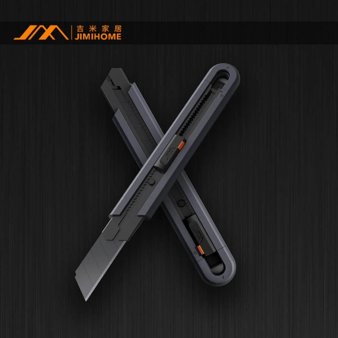 มีดศิลปะ JM-G12013 jimihome หนาใหญ่ใบมีดเหล็กคาร์บอนสูงที่เปิดกล่องหัวเข็มขัดนิรภัย