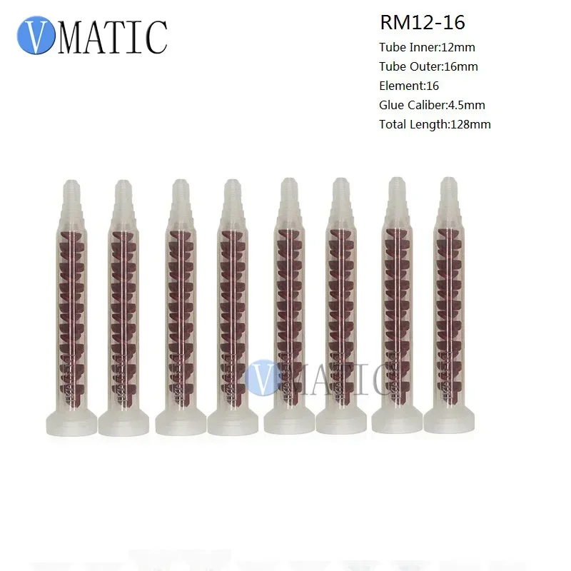 ‌VMATIC RM12-16 Dynamic Mixing Core - Industrial POM Nozzle for AB Adhesives, Epoxy Resin & High-Viscosity Glue Dispensing
