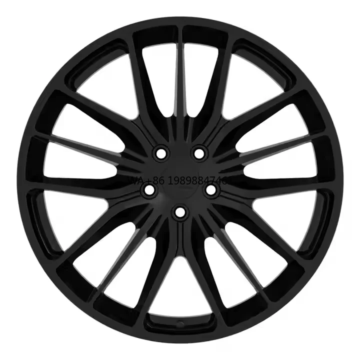 

JPwheels 21x8.5 21x10.5 5 Holes 5x114.3 100mm Good Quality Forged Alloy Wheels Multi Spoke Black New 4 Pieces for