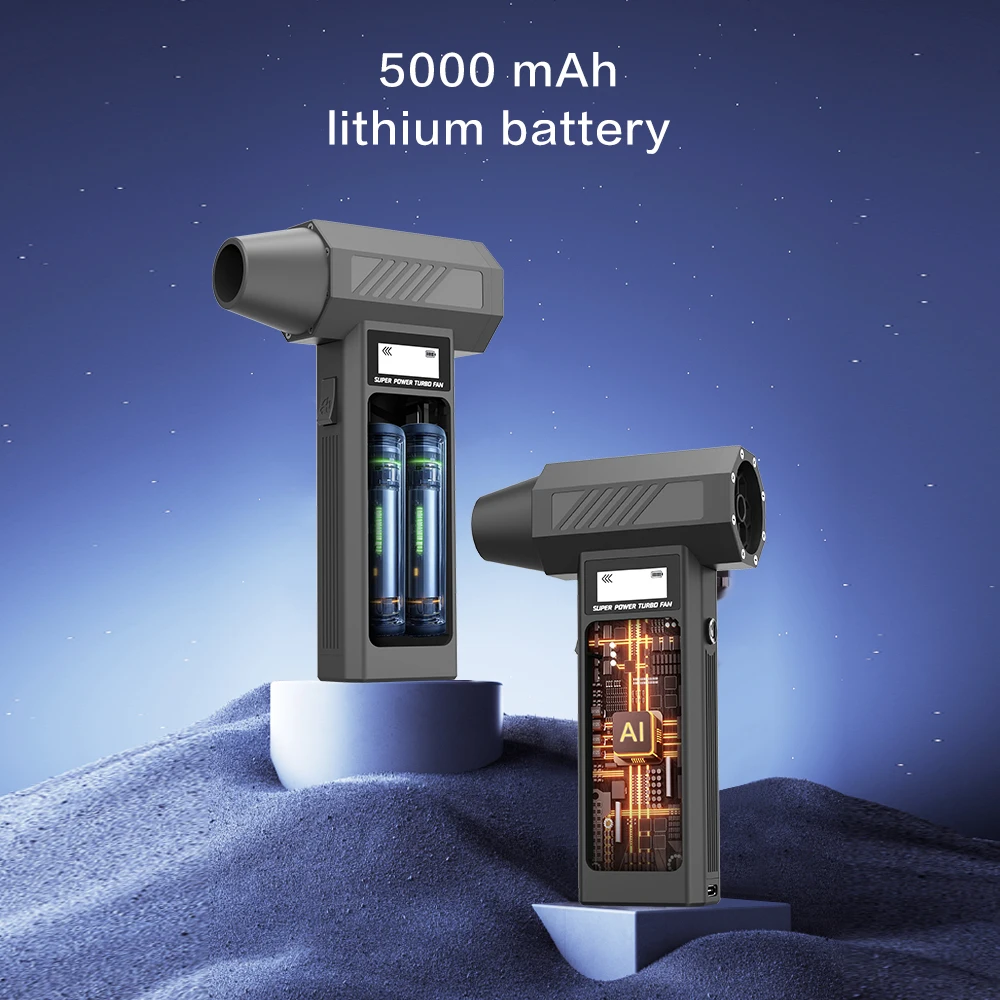 Mocna dmuchawa do kurzu, silne dmuchawy, 5 dysz, bezszczotkowa dmuchawa turbo, 4-stopniowa regulacja prędkości i wyświetlacz cyfrowy, wentylator turbo P30.