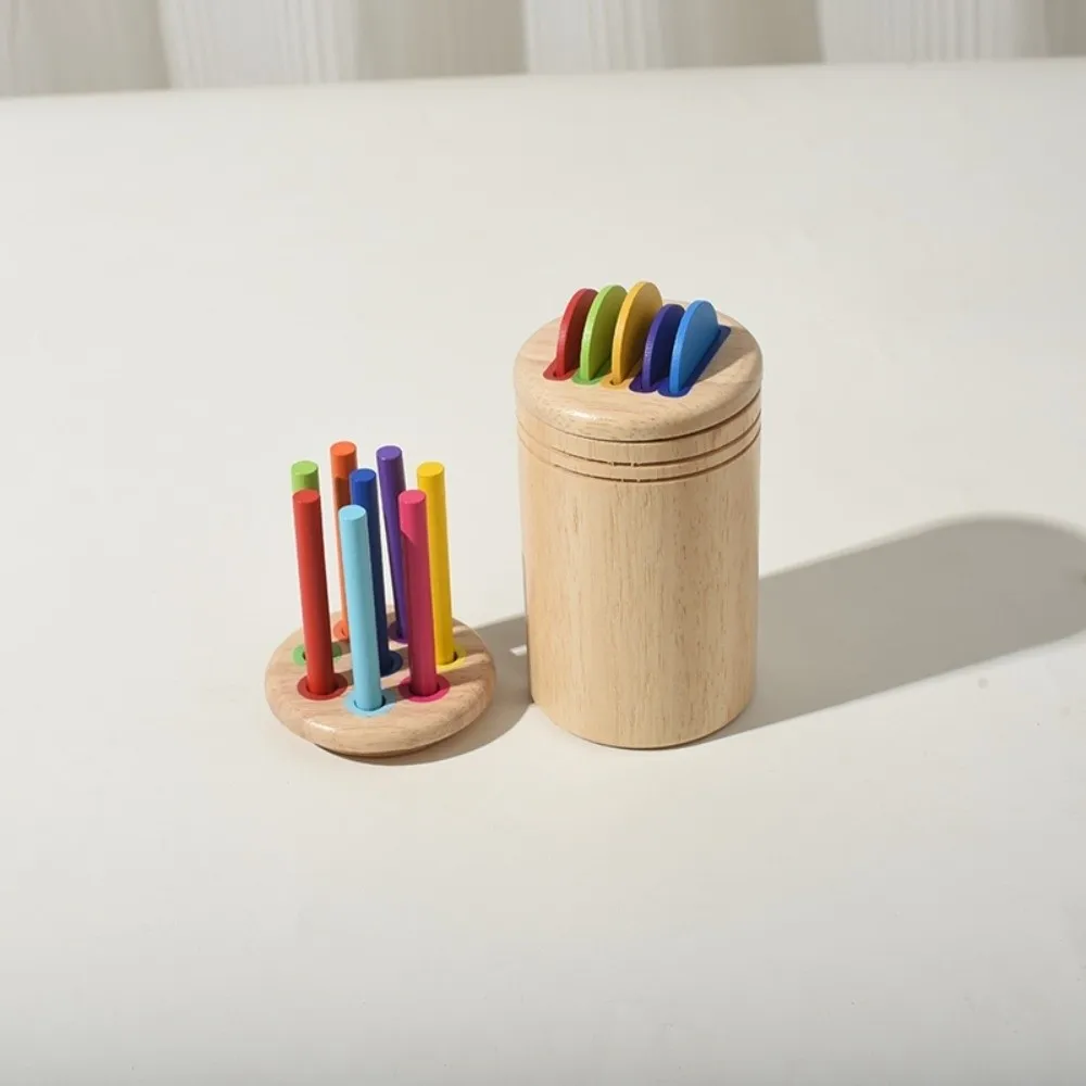Montessori Kleursorteerspeelgoed Vroeg educatief houten vorm Bijpassend speelgoed Veilig Cognitieve training Puzzelspel Familie