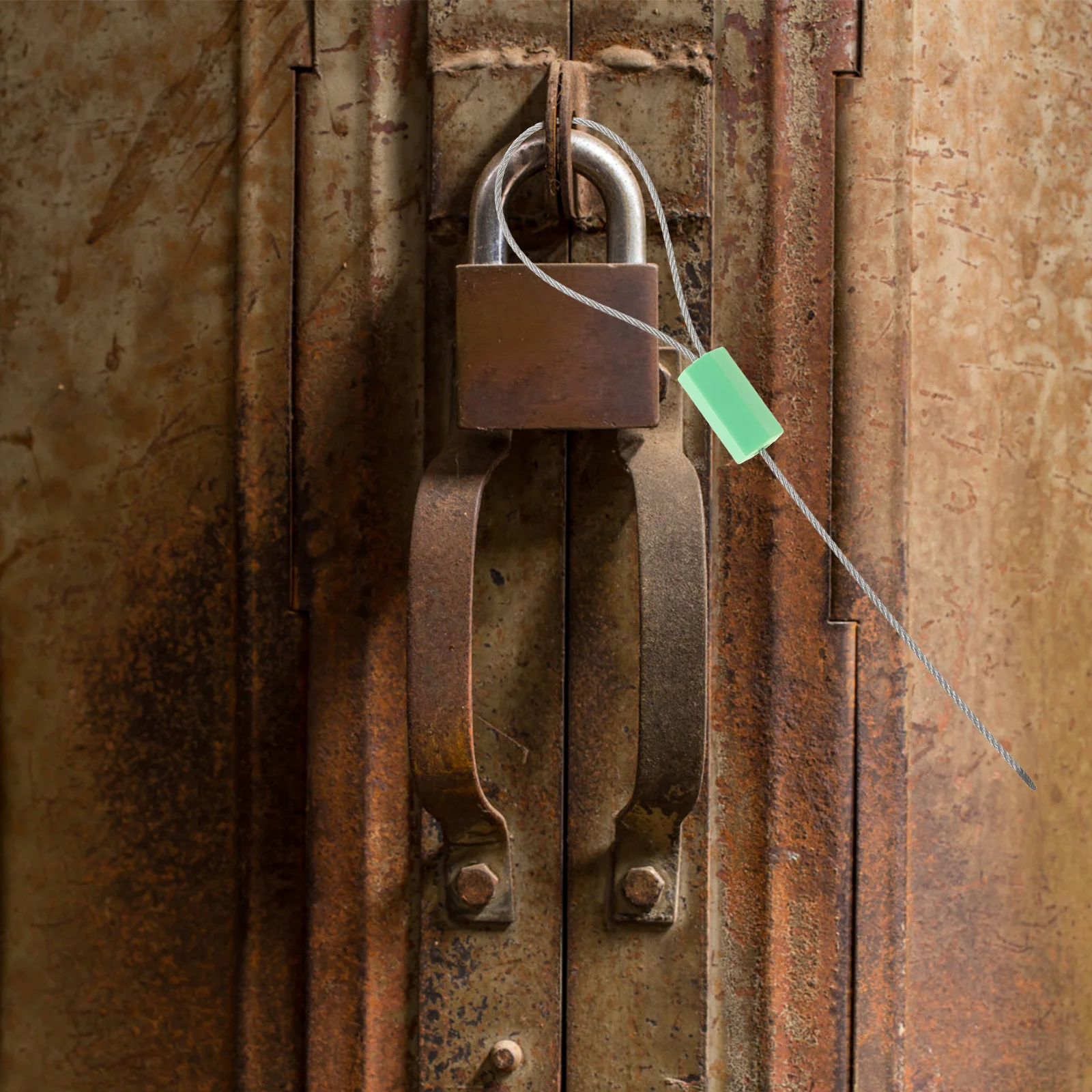 

10pcs Cable Seal Self-Locking Steel Wire Seal Tamper-Evident Security Lock For Container Trailer Van Door Transportation