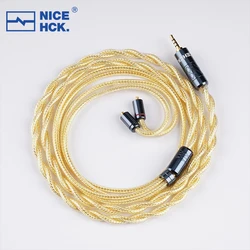 NiceHCK CoaxialSir Ultra Furukawa Copper Silver Alloy+8N Copper Foil+Silver Plated Cable 3.5/2.5/4.4mm MMCX/2Pin for Blessing3