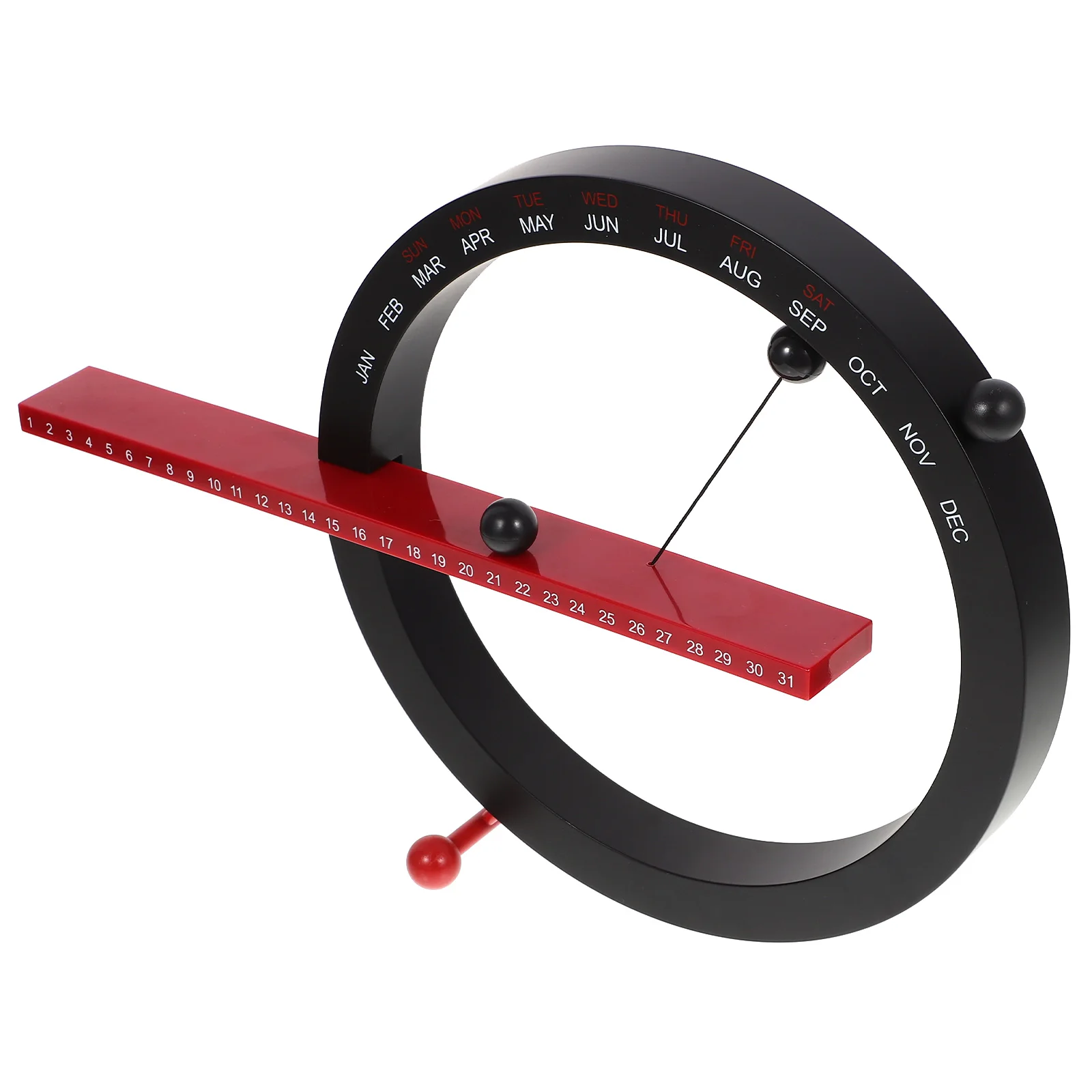 

Magnetic Calendar Ornaments Desk Calendars Black and Red Hanging Home Decor Table