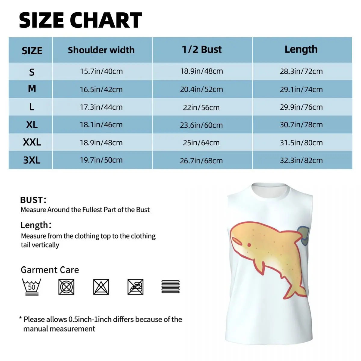 Lemon Shark Men Sleeveless Tank Tops Quick Dry Breathable Gym Fitness Running Summer Casual Sport Vest view 5