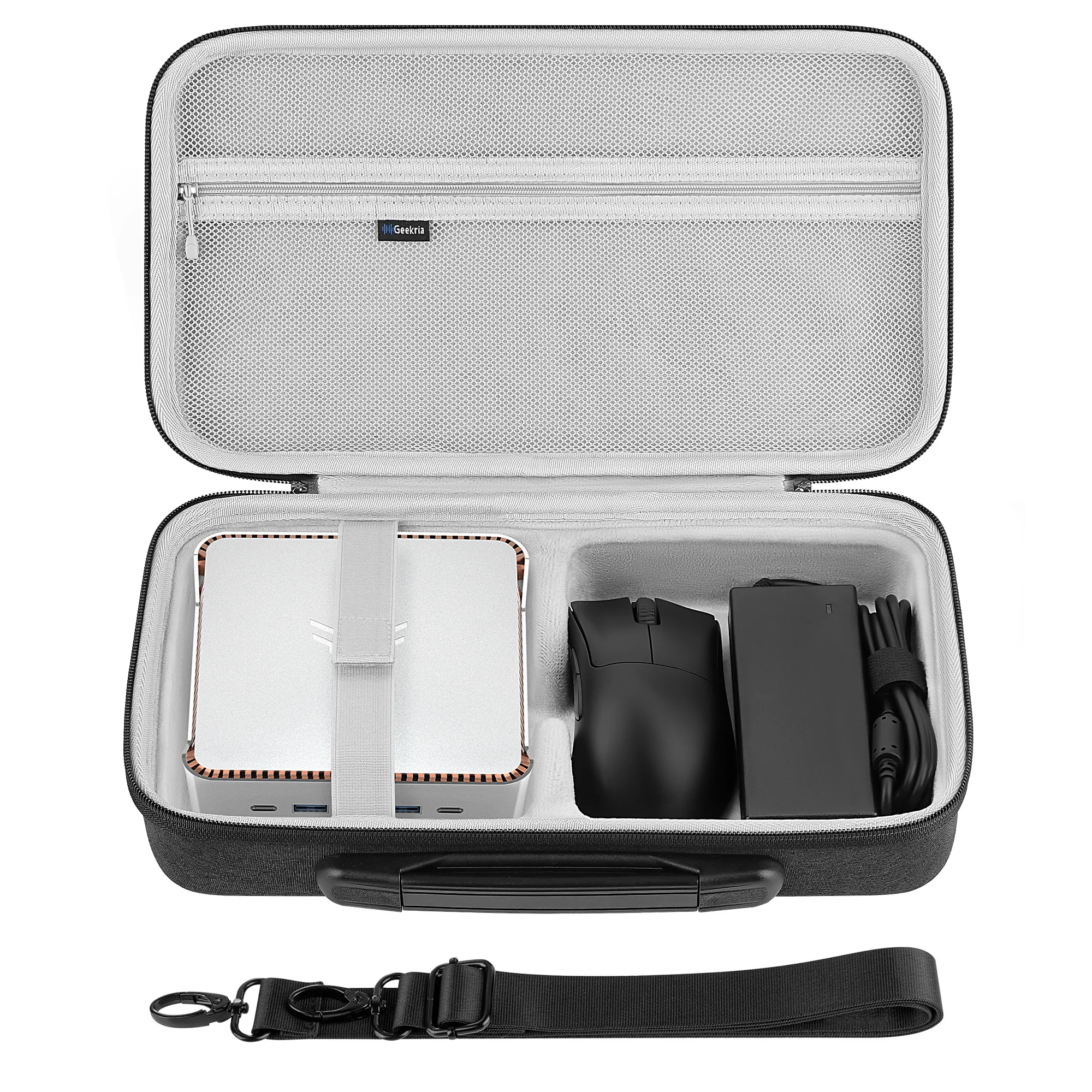 

Geekria Mini PC Hard Shell Travel Case Compatible with KAMRUI Pinova P1/P2,Hyper H2,GMKtec M5 UltraMini Computer Carrying Bag