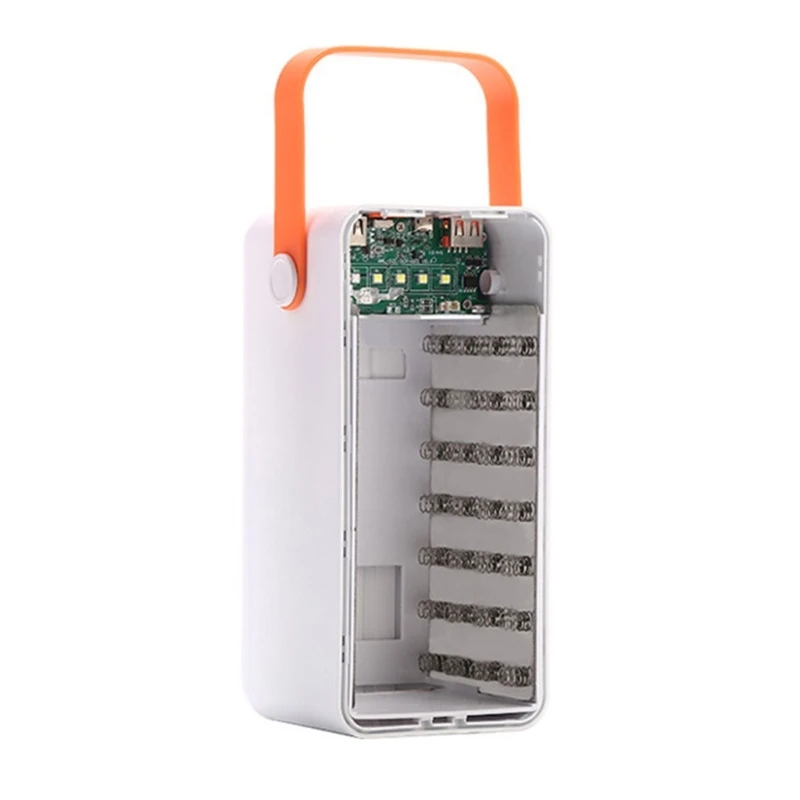 CG No Battery 18650 Power Bank Box No Soldering 35-Slot Flat Head 18650 Battery Storage Case Power Charging Housing