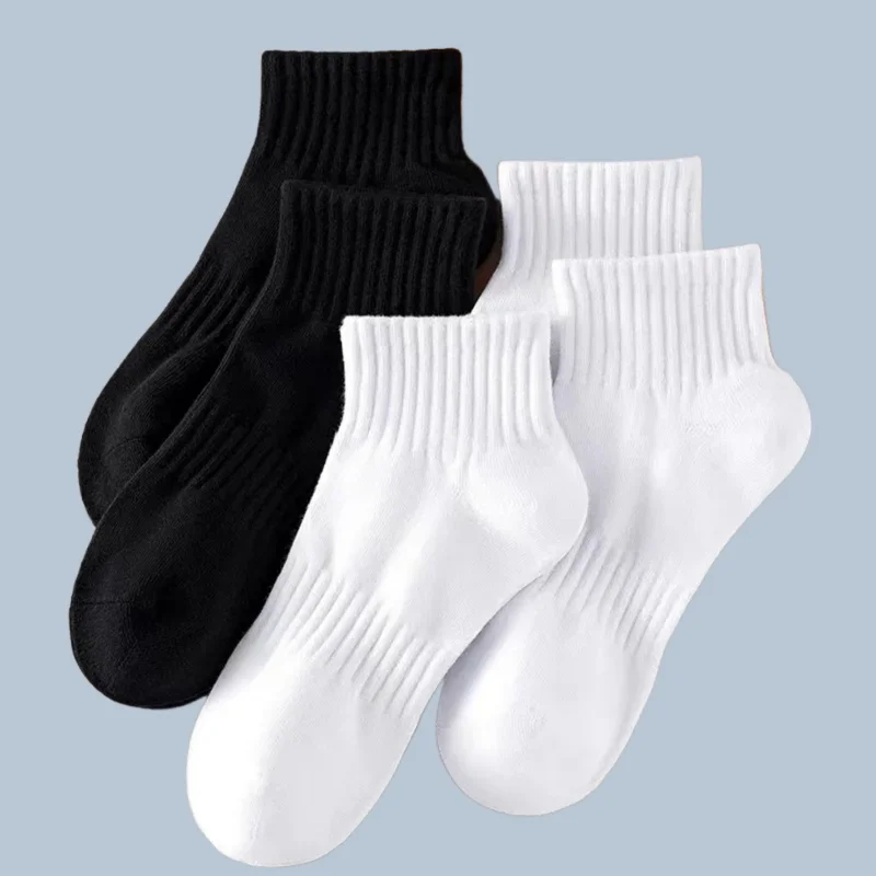 

5/10/20 Pairs Fashion Mens High Quality 95% Cotton Breathable Short Socks Summer Thin Low Tube Socks Women Anti Odor Ankle Socks