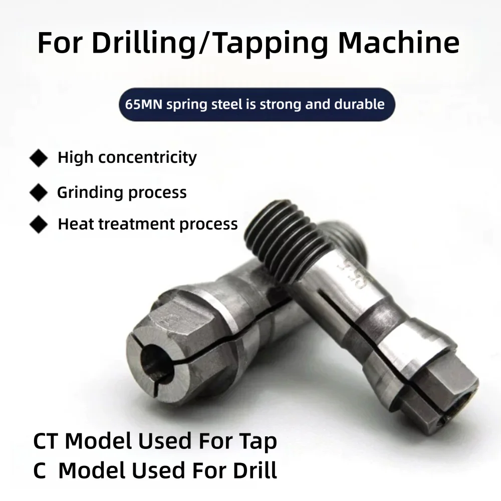 Maschinenspannzange für Gewindebohrer 4mm CT4/CT5/CT6/CT9/CT12/CT14/CT16 S2.5 S3.0 CNC-Teile Metallspindelwerkzeug Werkstückhalterung – Detail 6