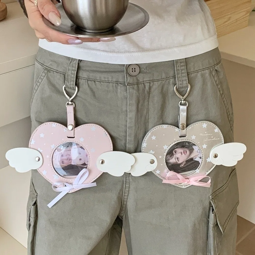 Gifts PU Badge Display Holder Viewing Window Hanging Pin Display Holder Badge Collecting Backpack Decoration Badge Card Holder