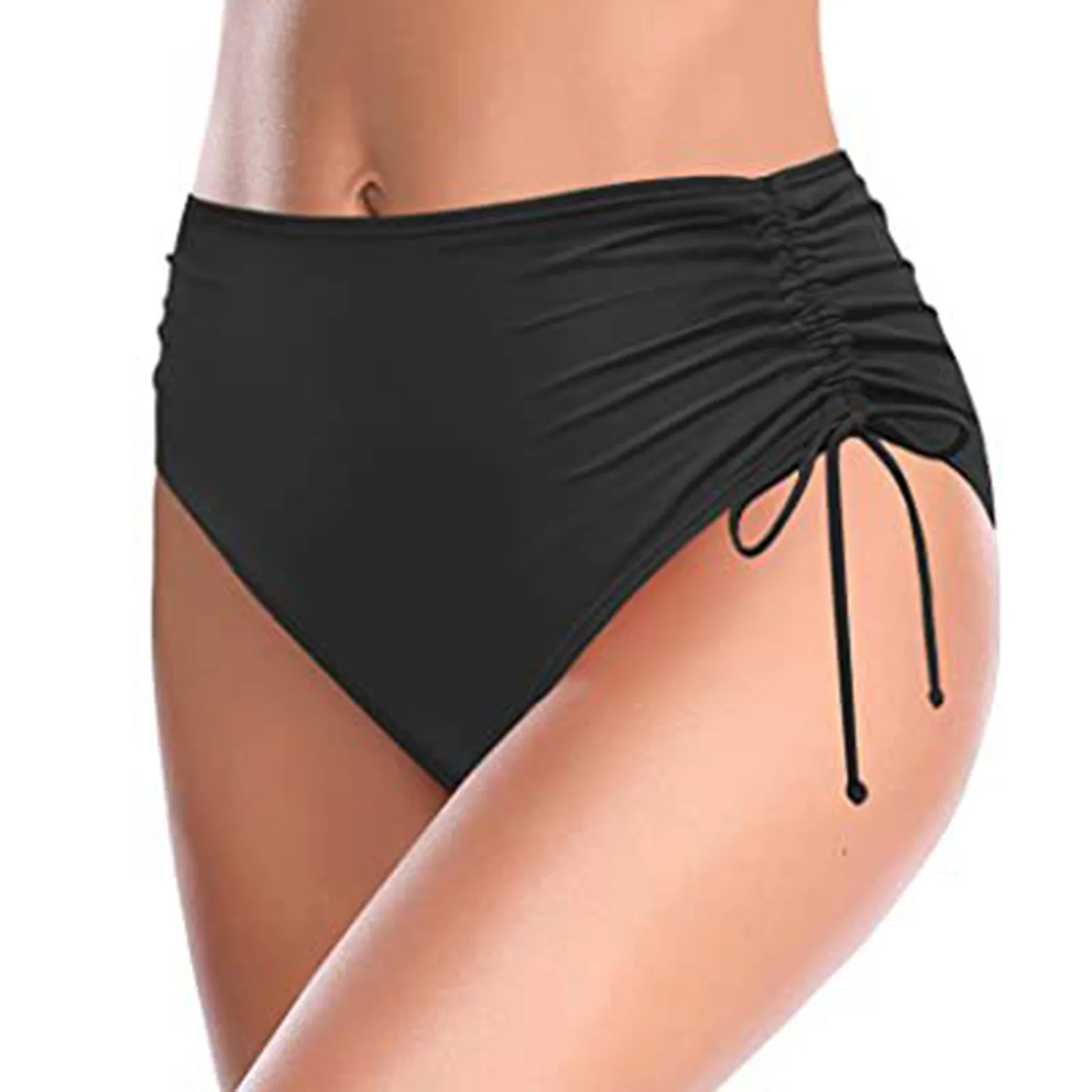 High Waist Bikini Bottoms Women Swimming Panties Summer Solid Sexy Bikinis Swim Shorts Bottom Women Swimsuit Thong