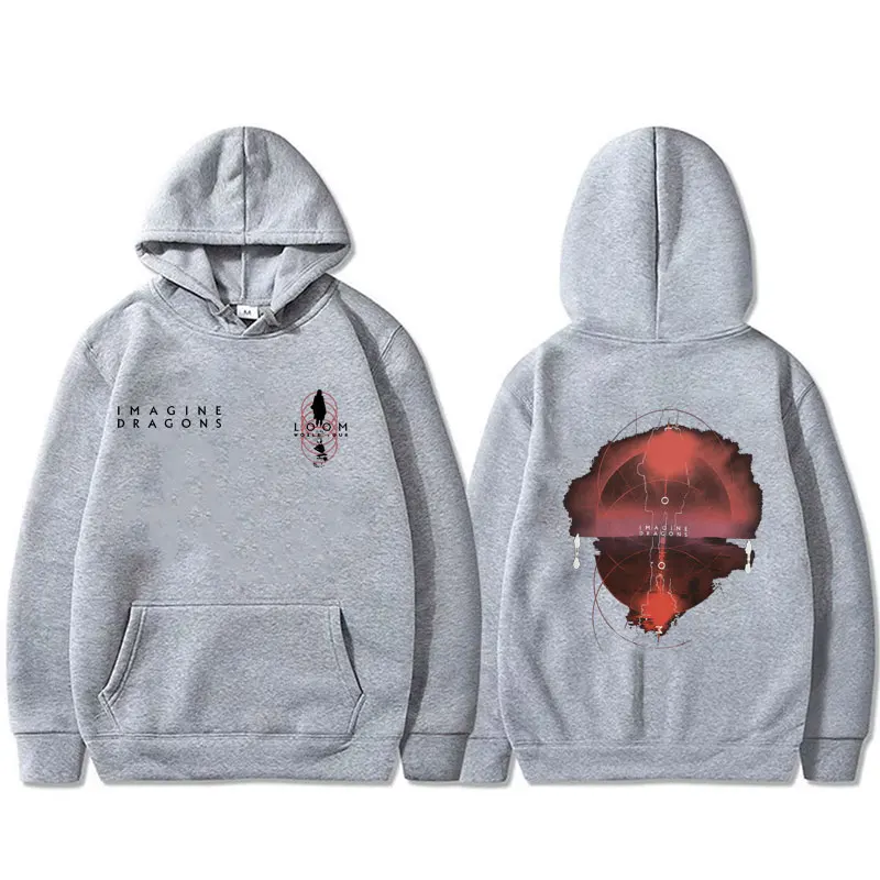 Rock Band Imagine Dragons Loom World Tour 2025 Hoodie Men Women Fashion Hip Hop Oversized Sweatshirt Male Vintage Casual Hoodies