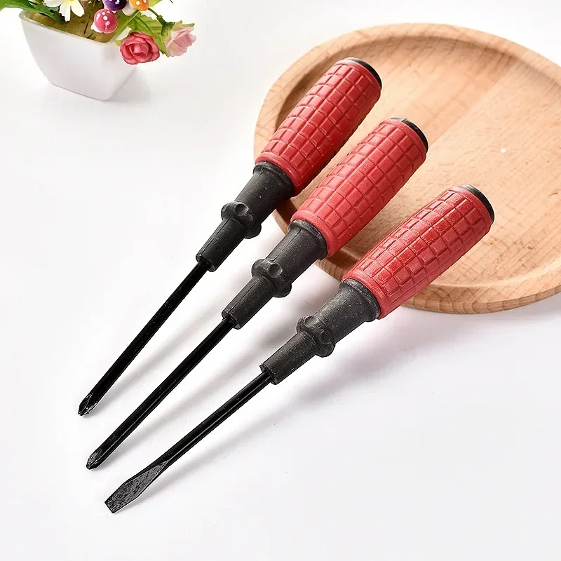 

Grenade 3 Inch Cross Slotted Screwdriver Hardware Tool with Red Handle and Magnetic Screwdriver Wholesale