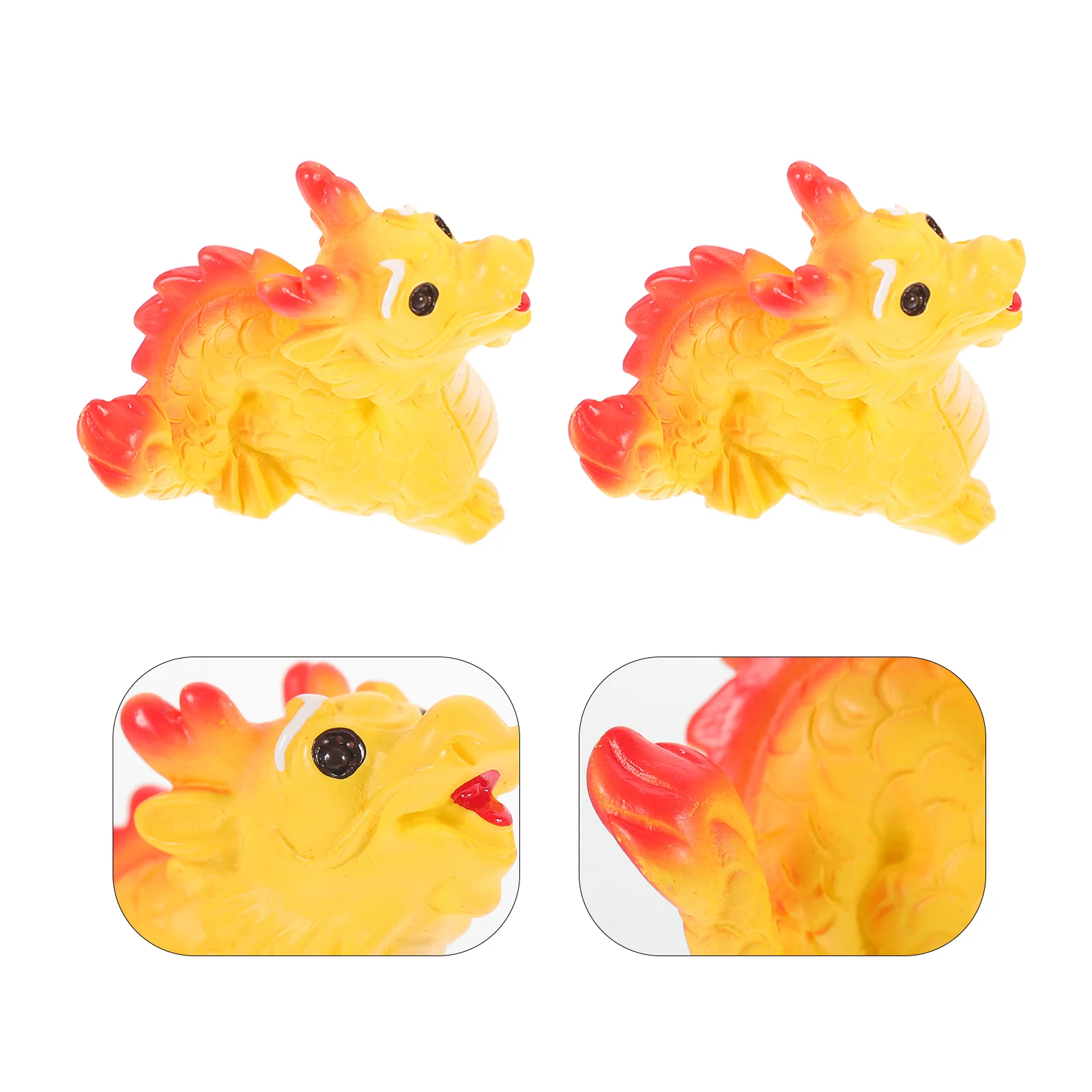 Dragon Creative Crafts Tiny Figurines Miniature Small Ornaments Bulk Statues Tabletop Animals