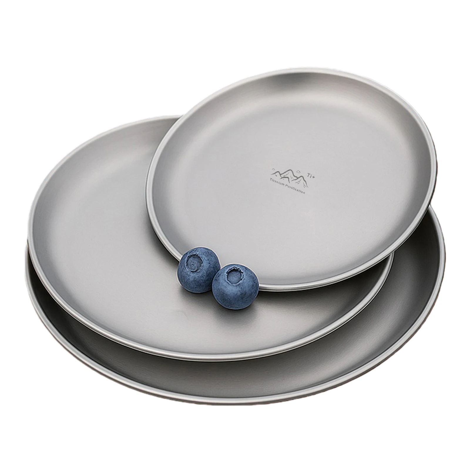 Titanium Purification Plate Backcountry Dinnerware Lightweight Stackable Camping Tray Anti-Fall for Backpacking Picnic Equipment