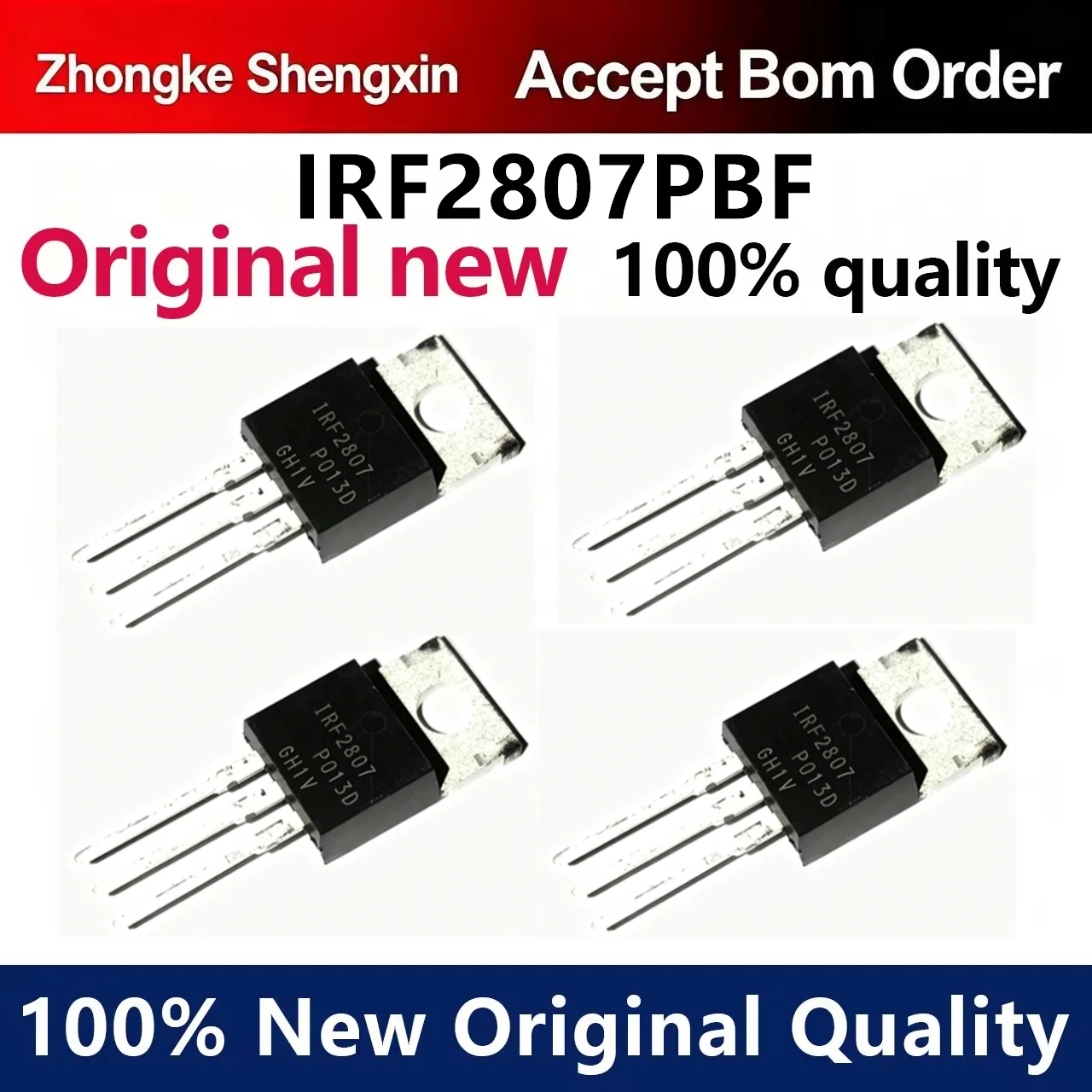 （5pcs）Imported genuine IRF2807 IRF2807PBF TO-220 75V/82A inverter MOS tube