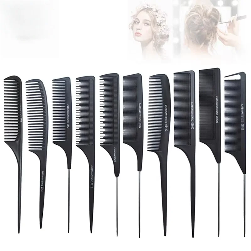 Multiple Styles Anti-static Hair Comb Tangled Straight Hair Brushes Girls Ponytail Rat Tail Comb Salon Hairdressing Styling Comb