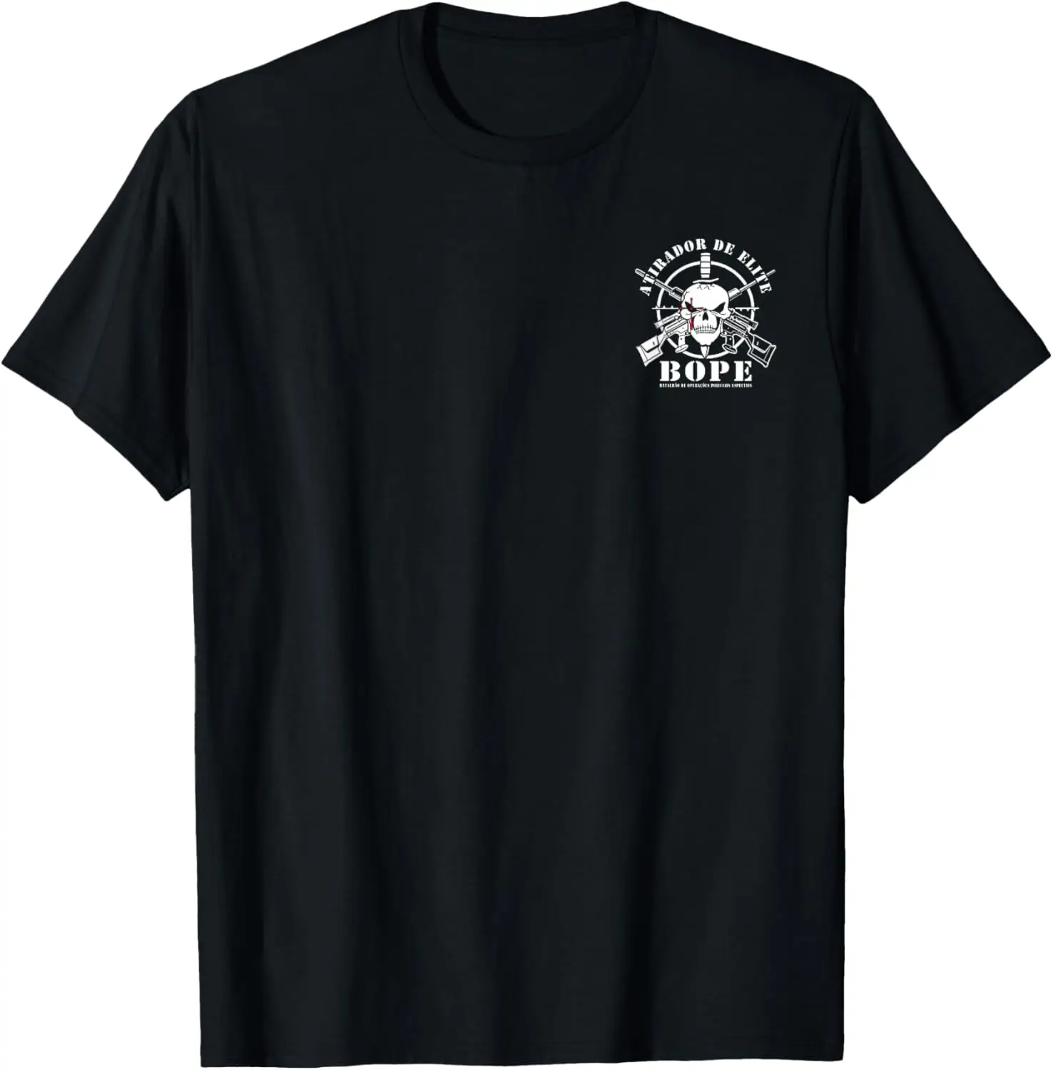 

BOPE Sniper Team Atirador De Elite Brazil Military T-Shirt Short Sleeve Casual 100% Cotton Shirts